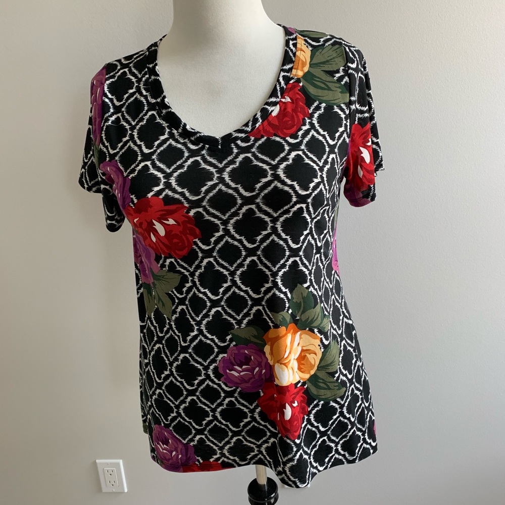 Floral Print Christy T - XLarge